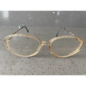 Luxottica Eyeglasses Frames ONLY LU4282 C123 Gold Clear Full Rim 55-15-135 Italy